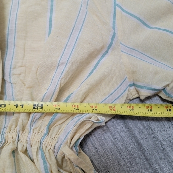 Madewell Drawstring-Waist Shirt in Atlantic Stripe S - Picture 10 of 12